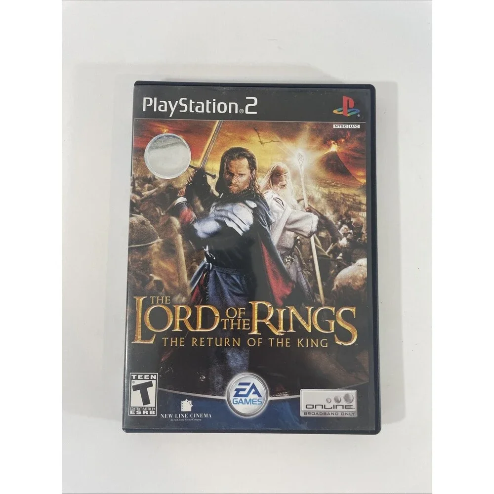 Lord of the Rings Return of the King PS2 PlayStation 2 CIB Black Label Complete